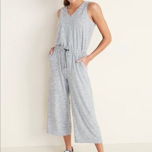 Old Navy sz XL cranberry colored wide leg jumpsuit